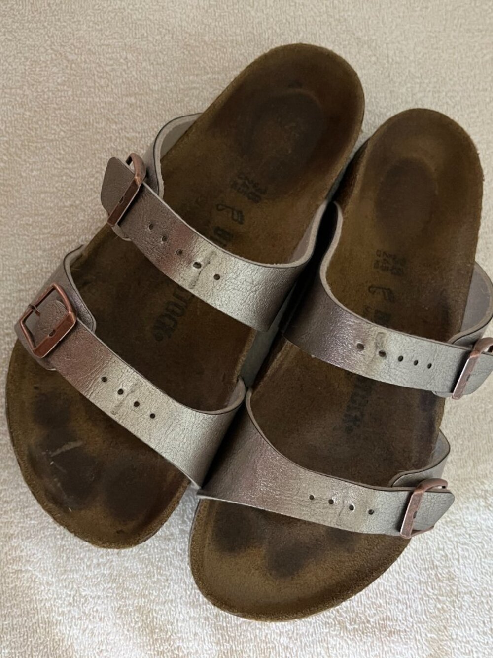 Birkenstock Womens Sydney Sandals Size EU 38 US 7 Graceful Taupe